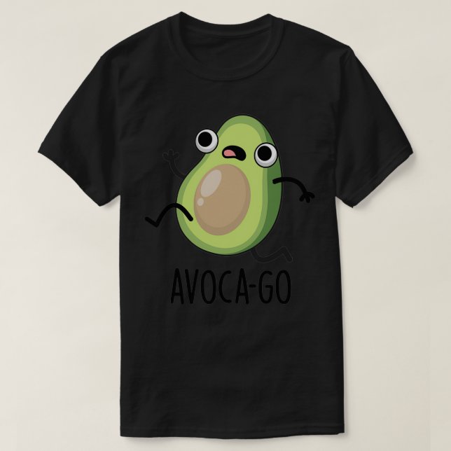 Camiseta Avocago Cute Avocado PUn (Frente do Design)