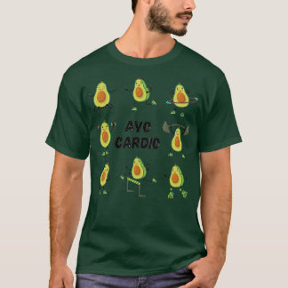 Camiseta Avocardio Avo Cardio Malhação Engraçada Avocado Pu