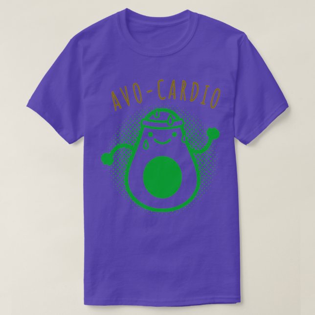 Camiseta AvoCardio Black Funny Gym (Frente do Design)