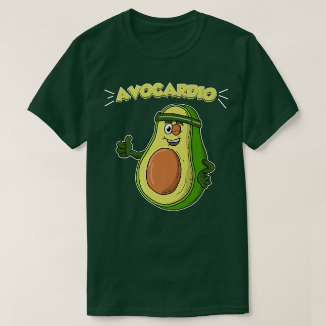 Camiseta Avocardio Cardio Avocardo Avocado  (Frente do Design)