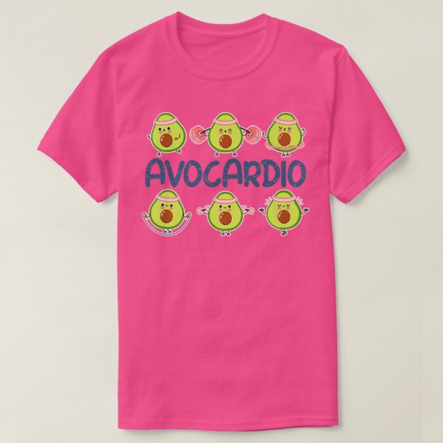 Camiseta Avocardio, Engraçado De Gym, Avocado Workout Para  (Frente do Design)