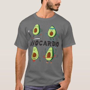 Camiseta Avocardio, Engraçado De Gym, Avocado Workout Para 
