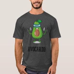 Camiseta Avocardio Funny Avocado Fazendo Cardio