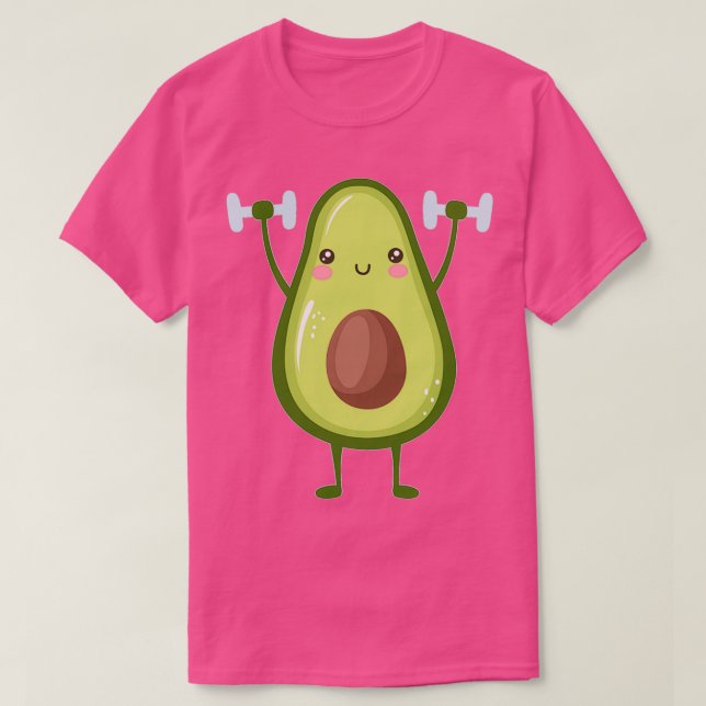 Camiseta Avocardio Funny Avocado Gym (Frente do Design)