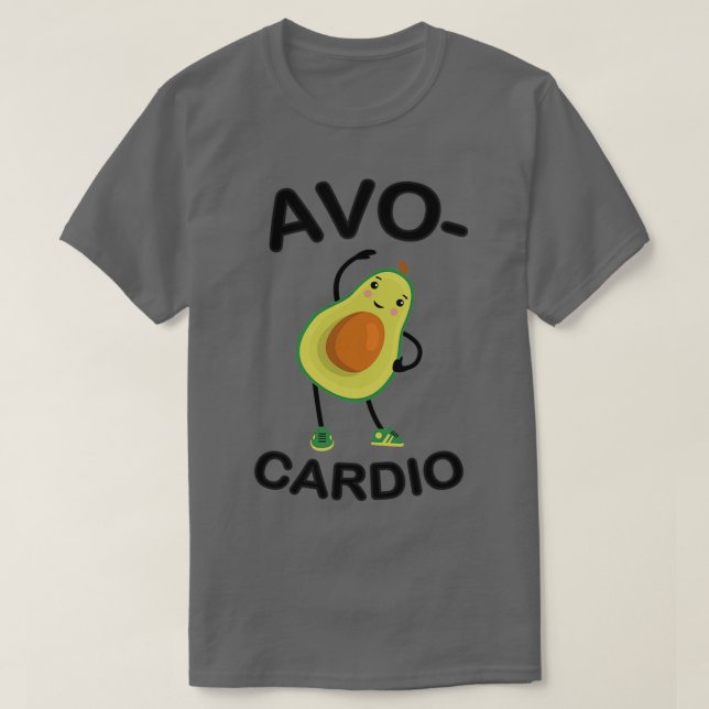 Camiseta AvoCardio Funny Avocado Malhação 21 (Frente do Design)