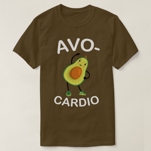 Camiseta AvoCardio Funny Avocado Malhação 6 (Frente do Design)