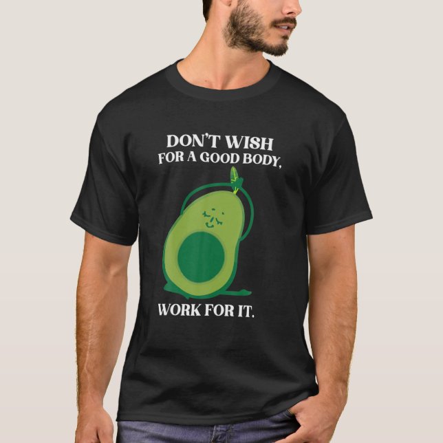 Camiseta Avocardio - Malhação Avocado Gym Comida Vegetarian (Frente)