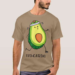 Camiseta AvoCardio Workout Home Gym Comida saudável I Avoca