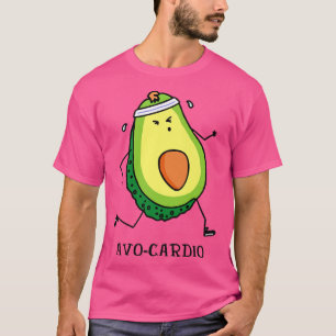 Camiseta AvoCardio Workout Home Gym Comida saudável I Avoca