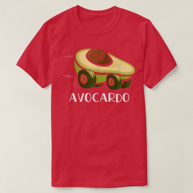 Camiseta Avocardo Avocado Car Funny Pun Avocado Humor Lover (Frente do Design)