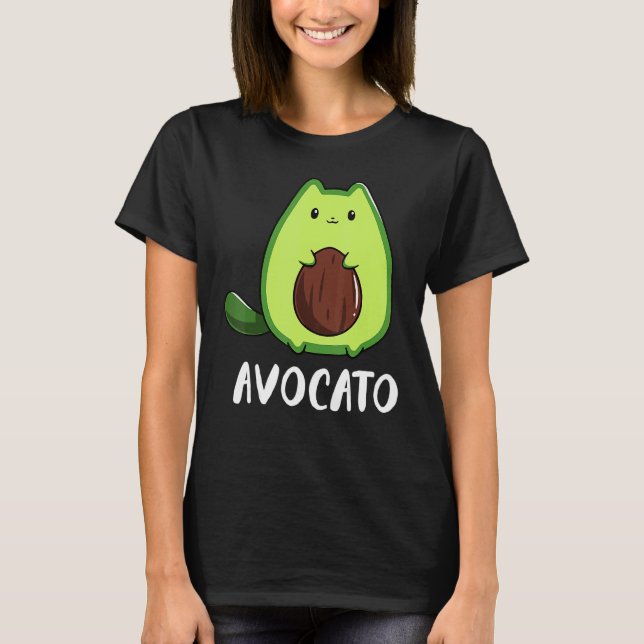 Camiseta Avocato Avocado Cat (Frente)