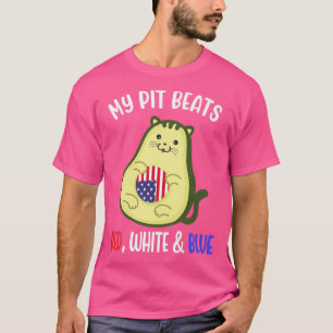 Camiseta Avocato Avocado Cat 4 De Julho Mulheres Patriotas