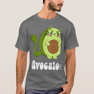 Camiseta Avocato Avocado Cat dono Vegan Vegetarian