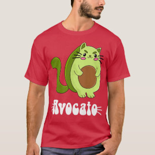 Camiseta Avocato Avocado Cat dono Vegan Vegetarian