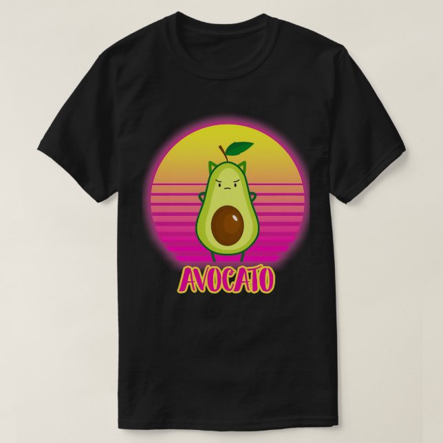 Camiseta Avocato Avocado Coisas Para Crianças Avocardio A (Frente do Design)