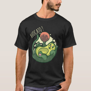 Camiseta Avocato Engraçado Gato Avocado Vegan E Gato