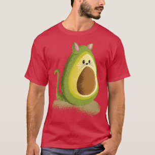 Camiseta Avocato Gato Engraçado Avocado Clássico Sujeira