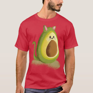 Camiseta Avocato Gato Engraçado Avocado Clássico Sujeira