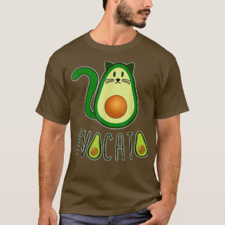 Camiseta Avocato Gatos Fruta Avocado Gato Pão E Pe