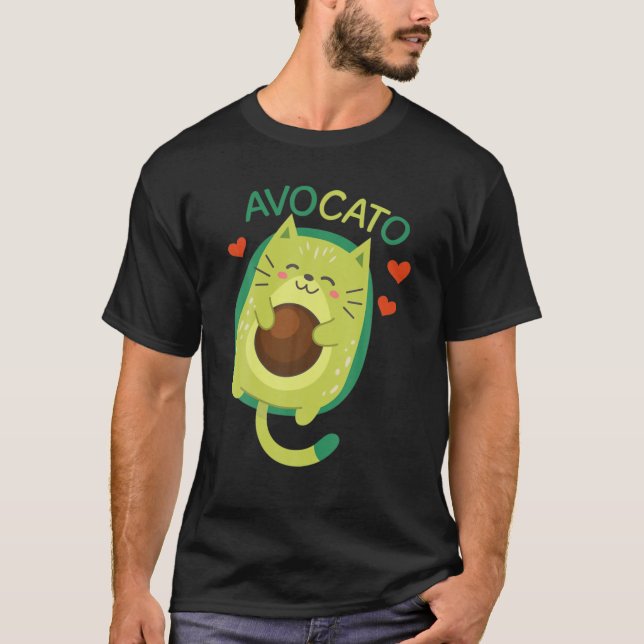Camiseta Avocato - Meme do Gato de Avocato Cute Avocado Veg (Frente)