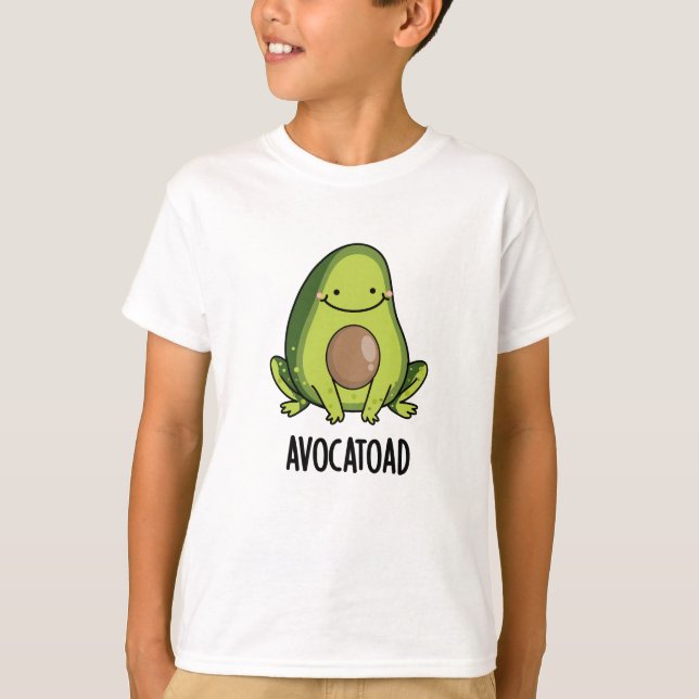 Camiseta Avocatoad Engraçado Avocado Topete (Frente)