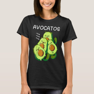 Camiseta Avocatos Avocados Cute Cat Animal Vegan