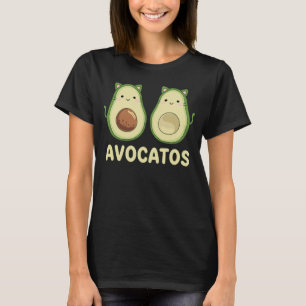 Camiseta Avocatos Kawaii Cat & Avocado Pun