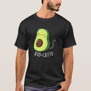 Camiseta Avocatto Funny Avocado Cat Pun Dark BG