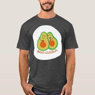 Camiseta Avocuddle Kawaii Avocado Design Vegan Health Comid