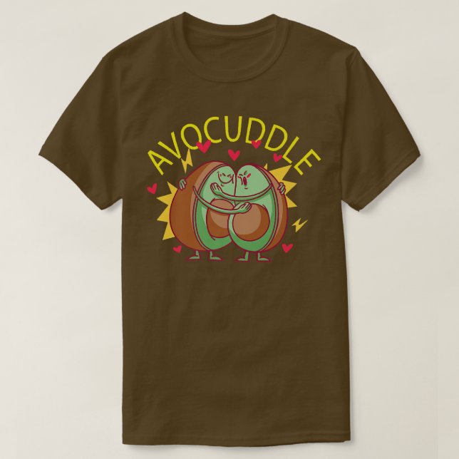Camiseta Avocuddle Saudável Fruta Avocado (Frente do Design)