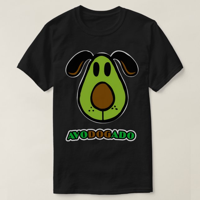 Camiseta Avodogado Funny Dog Cute Face Design Ideal Para Av (Frente do Design)