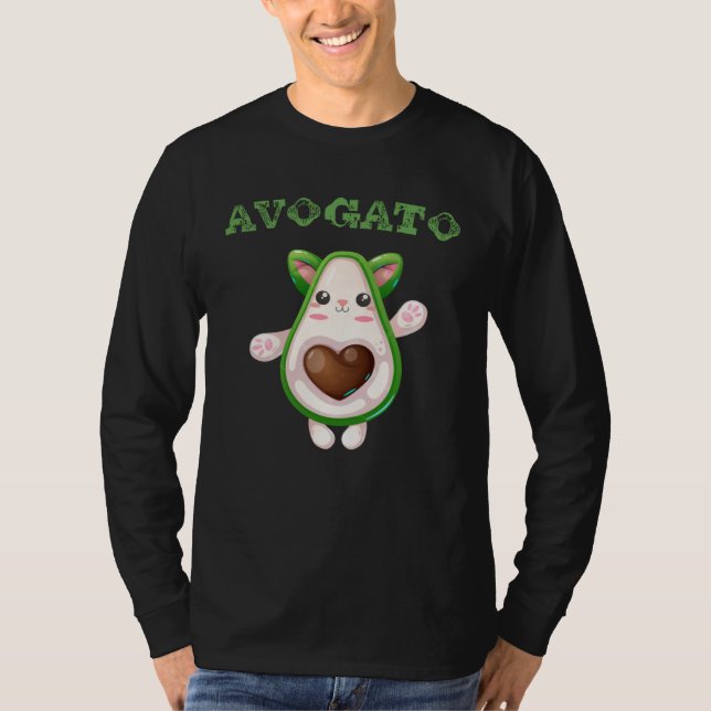 Camiseta Avogato Avocado Cat  Avocado Organic Food (Frente)