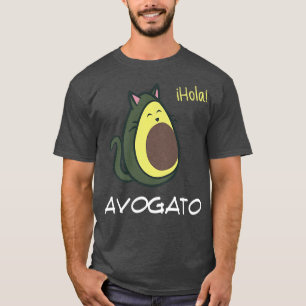 Camiseta Avogato Avocado Cat Foodie
