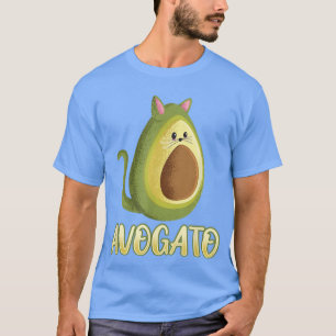 Camiseta Avogato Avocado Cat Foodie lover T-Shirt Copy
