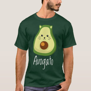 Camiseta Avogato Avocado Cat Foodie Meican