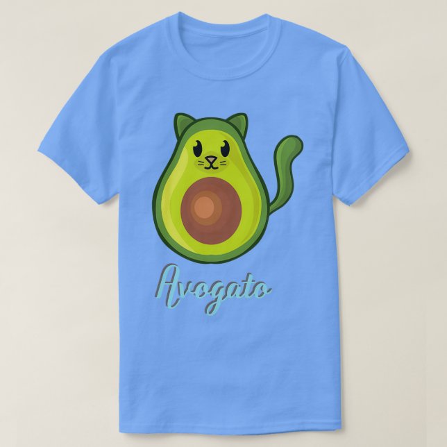 Camiseta Avogato Avocado Cat Funny Avocato (Frente do Design)