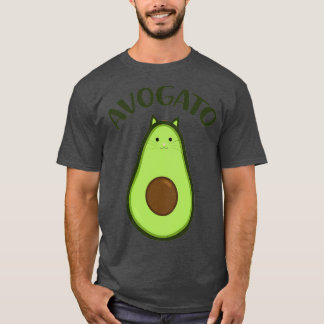 Camiseta Avogato Cute Cat Avocado Classic TSirt