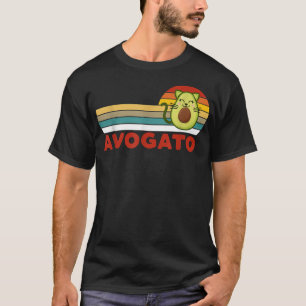 Camiseta Avogato Cute Kawaii Avocado Cat Mashup Cinco De Mã