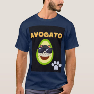 Camiseta Avogato engraçado gato