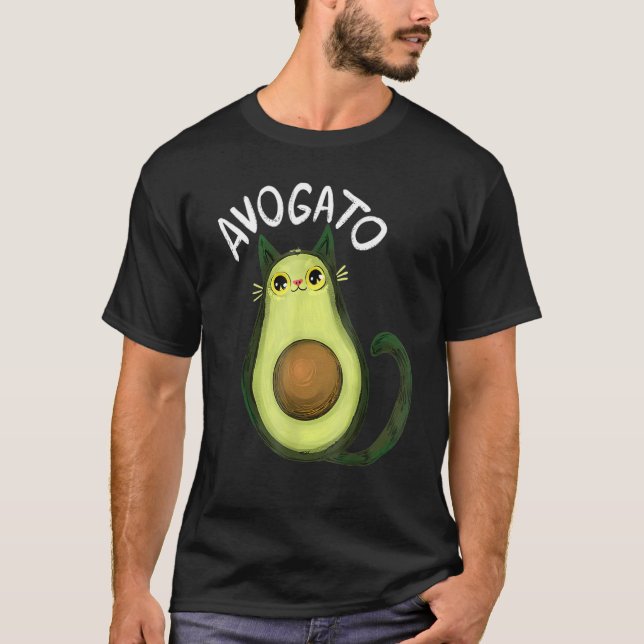 Camiseta Avogato Funny Cat Avocado Cinco De Mayo Cat Lady C (Frente)