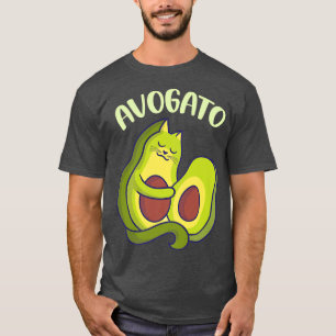 Camiseta Avogato Funny Cat Avocado Cute Gato Distresse