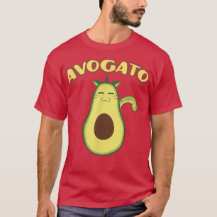 Camiseta Avogato Funny Fresco Avocado Cat Pun