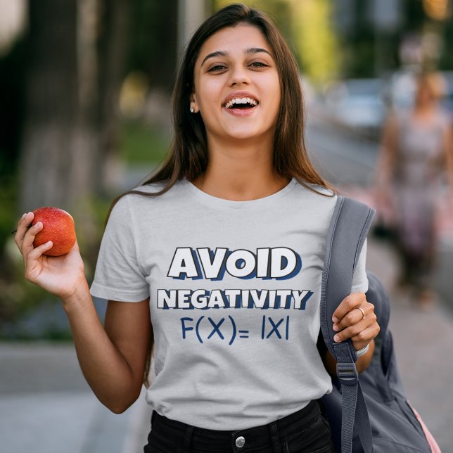 Camiseta Avoit Negativity Funny Math  (Criador carregado)