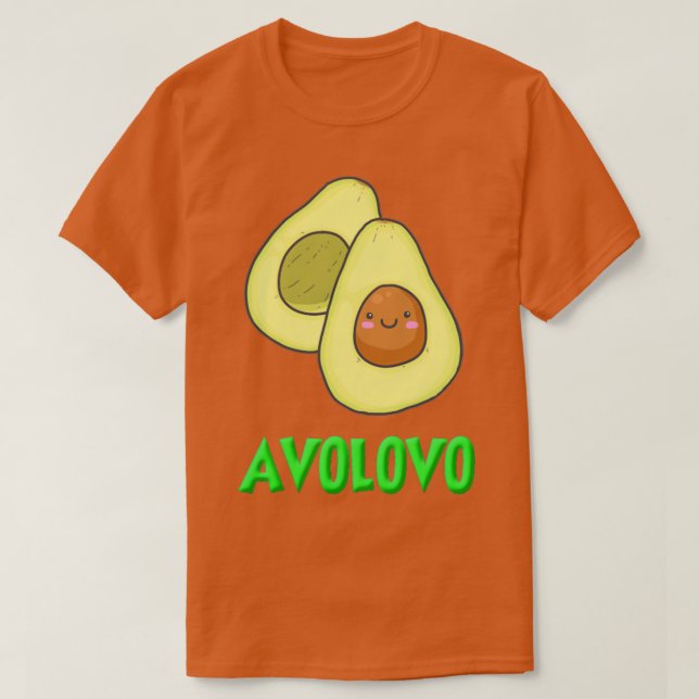 Camiseta AVOLOVO: abacate engraçado, surfando abacate legal (Frente do Design)