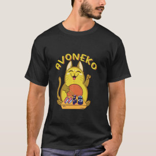 Camiseta Avoneko, Amantes de Comida Vegana Japonesa Sushi