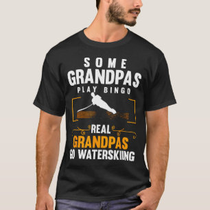 Camiseta Avós de verdade vão esqui aquático homens esqui aq