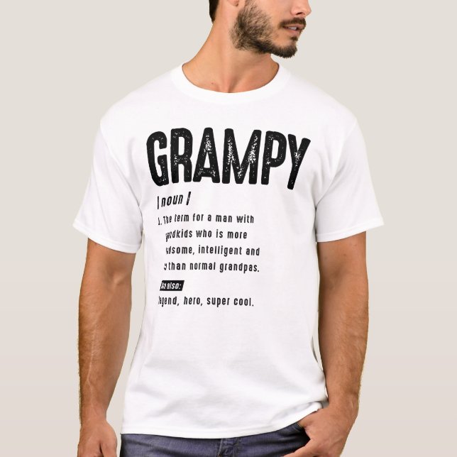 Camiseta Avós - Definição Grampy (Frente)
