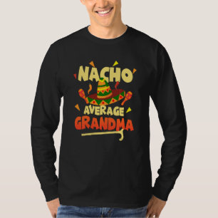 Camiseta Avós Dia Vovô Vovô Para Ser Nachos Fundido