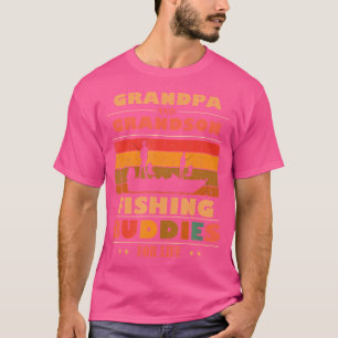 Camiseta Avôs e Netos Amigos Para a Vida Inteira Pescaria
