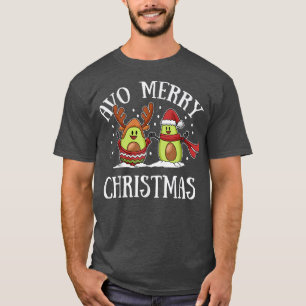 Camiseta Avos Felry Natal Avocados Xmas Feriados Winters